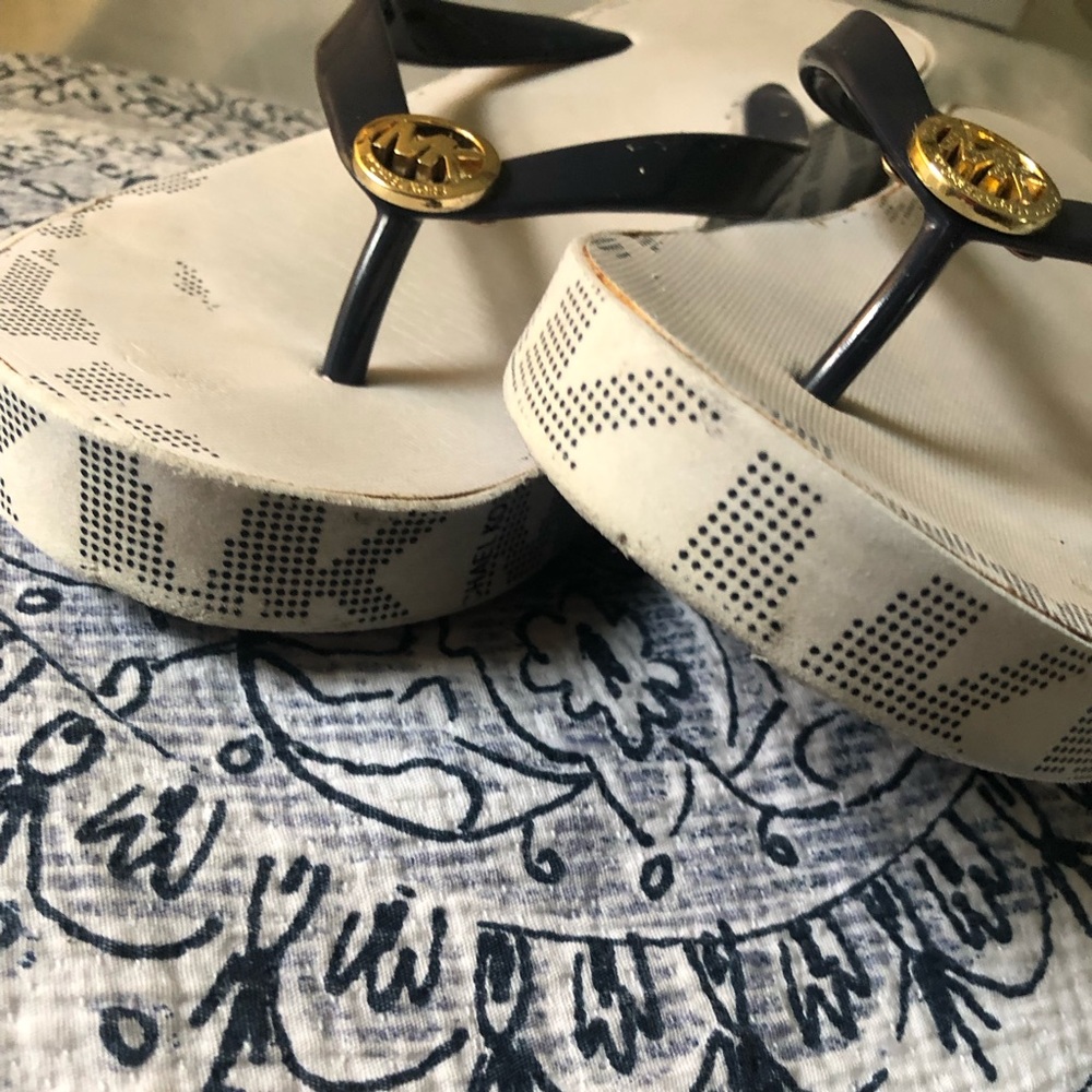 Mk Michael Kors Stacked Flip Flops - image 3